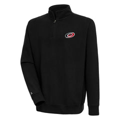 Carolina Hurricanes - Antigua Victory Quarter-Zip Pullover Top Black