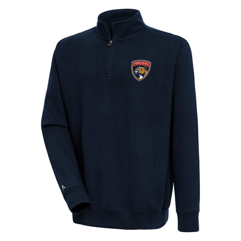 Florida Panthers - Antigua Victory Quarter-Zip Pullover Top Navy