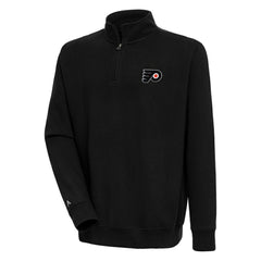 Philadelphia Flyers - Antigua Victory Quarter-Zip Pullover Top Black
