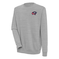 Columbus Blue Jackets - Antigua Victory Pullover Sweatshirt Heather Gray