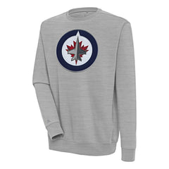 Winnipeg Jets - Antigua Victory Pullover Sweatshirt Heather Gray