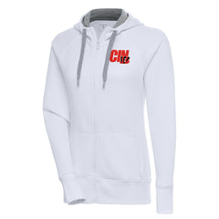 Cincinnati Bengals Antigua Women's Victory Full-Zip Hoodie White - NFL