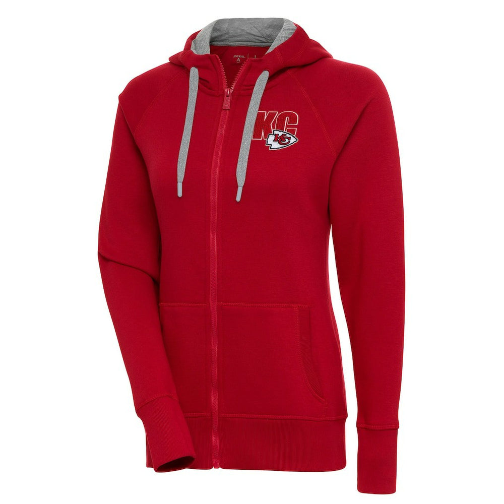 Kansas City Chiefs Antigua Women's Victory Full-Zip Hoodie Red - NFL