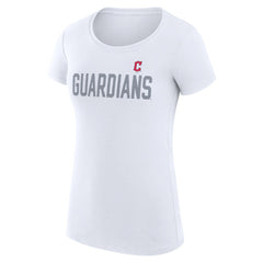 Cleveland Guardians G-III 4Her by Carl Banks Women's Super-Slim Fit Lightweight Dot Print T-Shirt On Sale