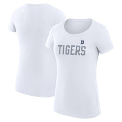 Detroit Tigers G-III 4Her by Carl Banks Women's Super-Slim Fit Lightweight Dot Print T-Shirt On Sale