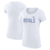 Kansas City Royals G-III 4Her by Carl Banks Women's Super-Slim Fit Lightweight Dot Print T-Shirt Lifestyle