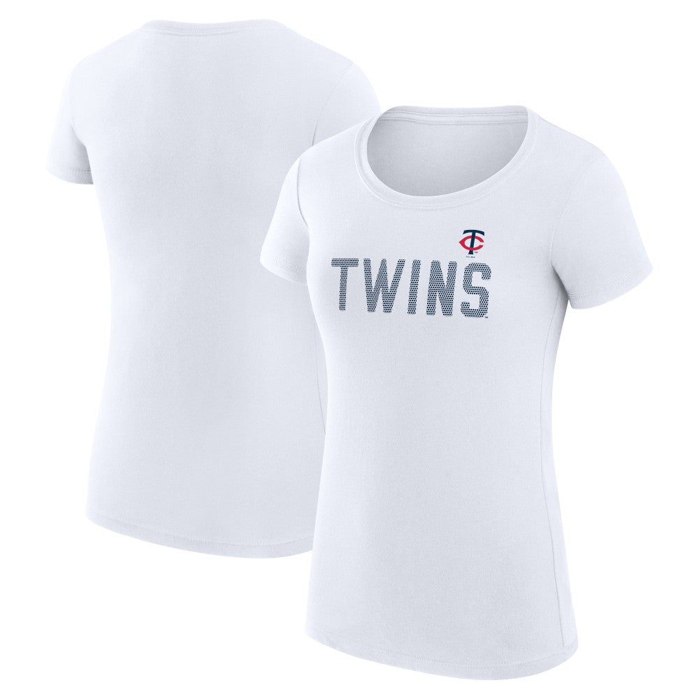 Minnesota Twins G-III 4Her by Carl Banks Women's Super-Slim Fit Lightweight Dot Print T-Shirt for sale