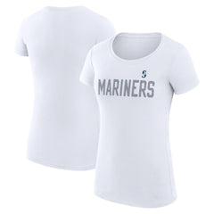 Seattle Mariners G-III 4Her by Carl Banks Women's Super-Slim Fit Lightweight Dot Print T-Shirt for sale