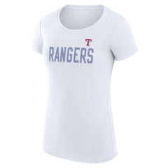 Texas Rangers G-III 4Her by Carl Banks Women's Super-Slim Fit Lightweight Dot Print T-Shirt Online