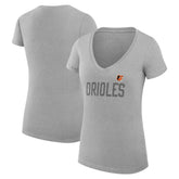 Baltimore Orioles G-III 4Her by Carl Banks Women's Super-Slim Fit Lightweight Dot Print V-Neck T-Shirt Near Me