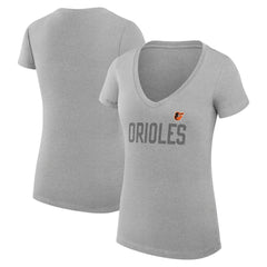Baltimore Orioles G-III 4Her by Carl Banks Women's Super-Slim Fit Lightweight Dot Print V-Neck T-Shirt Near Me