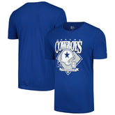 Dallas Cowboys New Era Helmet Historic Marks T-Shirt Royal - NFL