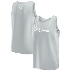 Miami Dolphins Elements Tank Top Gray - Fanatics