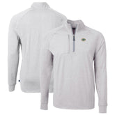 Green Bay Packers Cutter & Buck Big & Tall Adapt Eco Knit Quarter-Zip Pullover Top Heather Gray - NFL