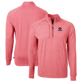 Green Bay Packers Cutter & Buck Big & Tall Adapt Eco Knit Quarter-Zip Pullover Top Heather Red - NFL