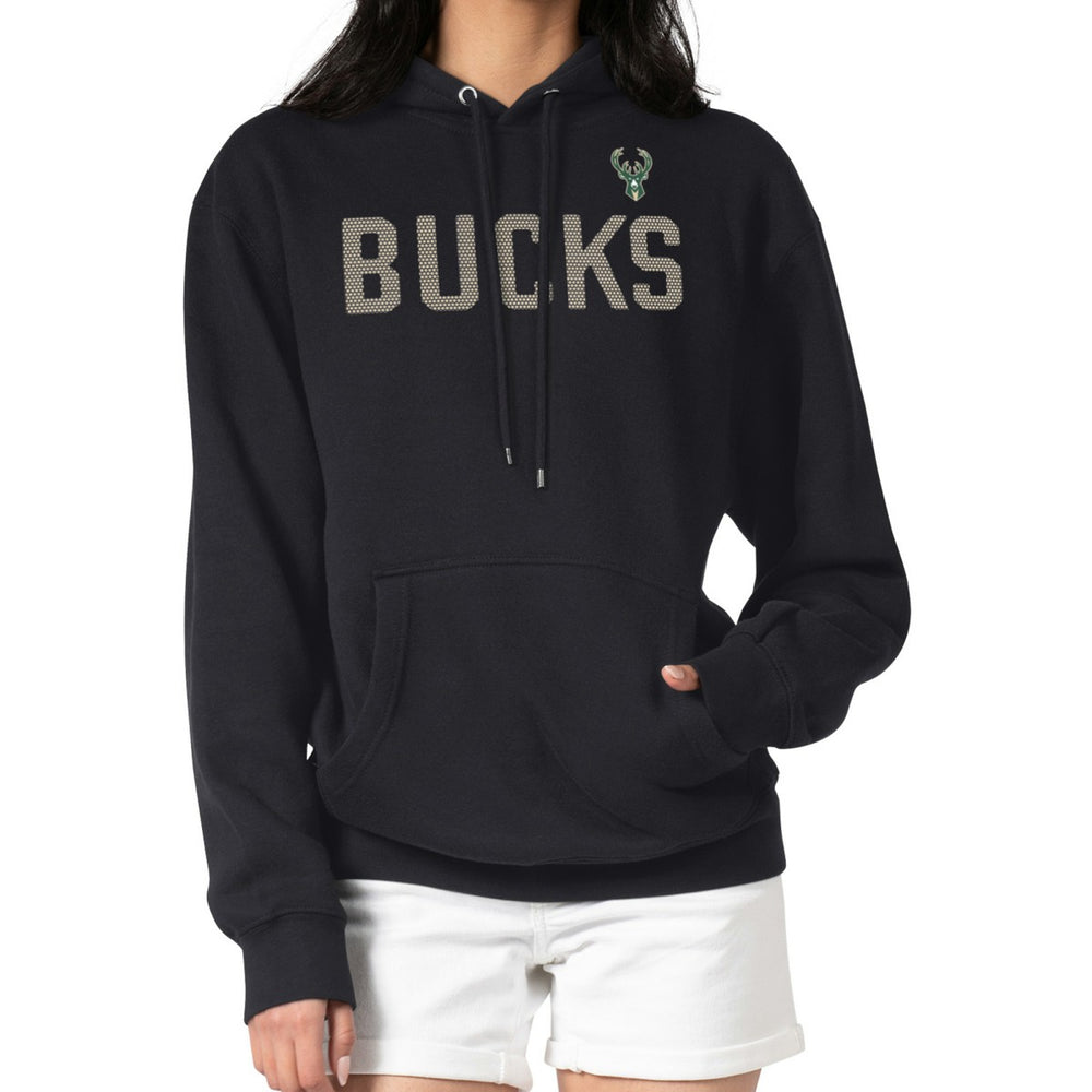 NBA - Milwaukee Bucks G-III 4Her by Carl Banks Women's Dot Print Pullover Hoodie - Black