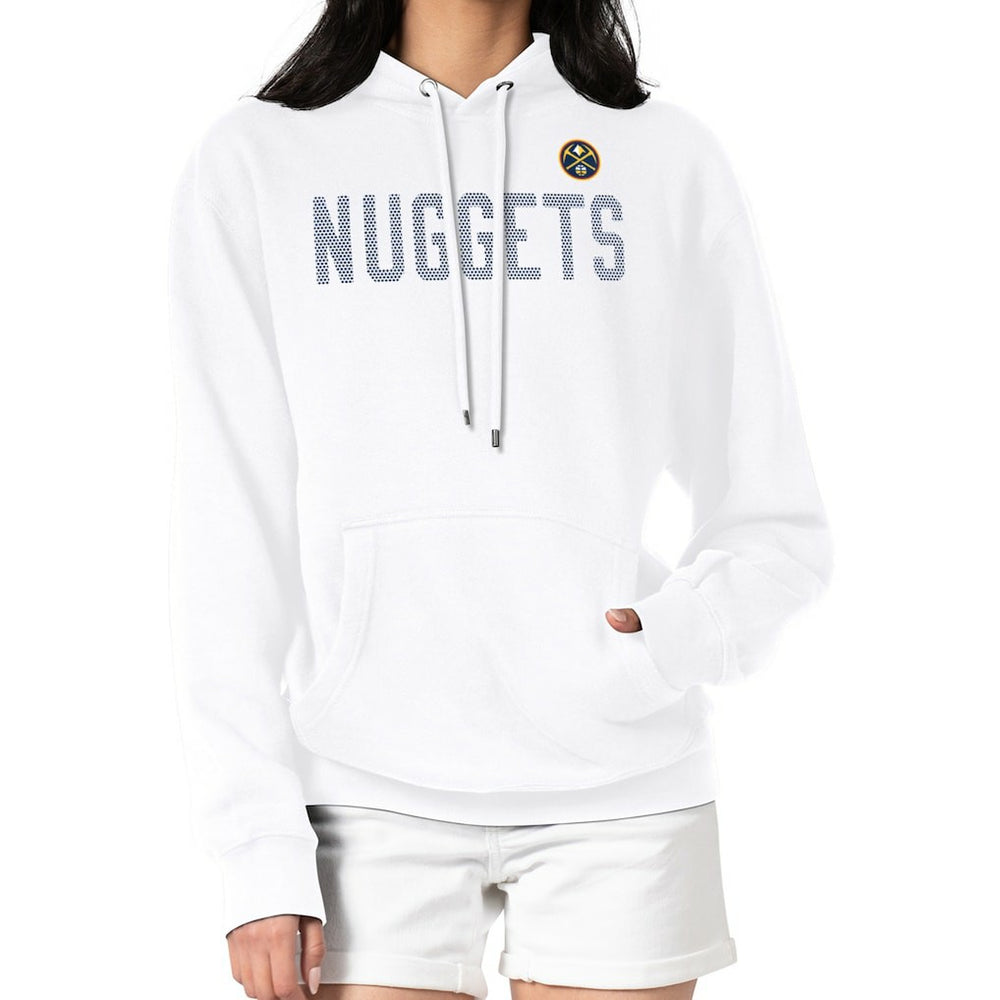 NBA - Denver Nuggets G-III 4Her by Carl Banks Women's Dot Print Pullover Hoodie - White