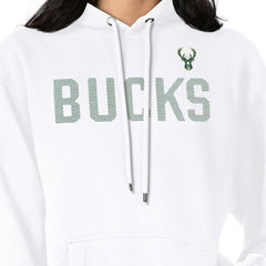 NBA - Milwaukee Bucks G-III 4Her by Carl Banks Women's Dot Print Pullover Hoodie - White