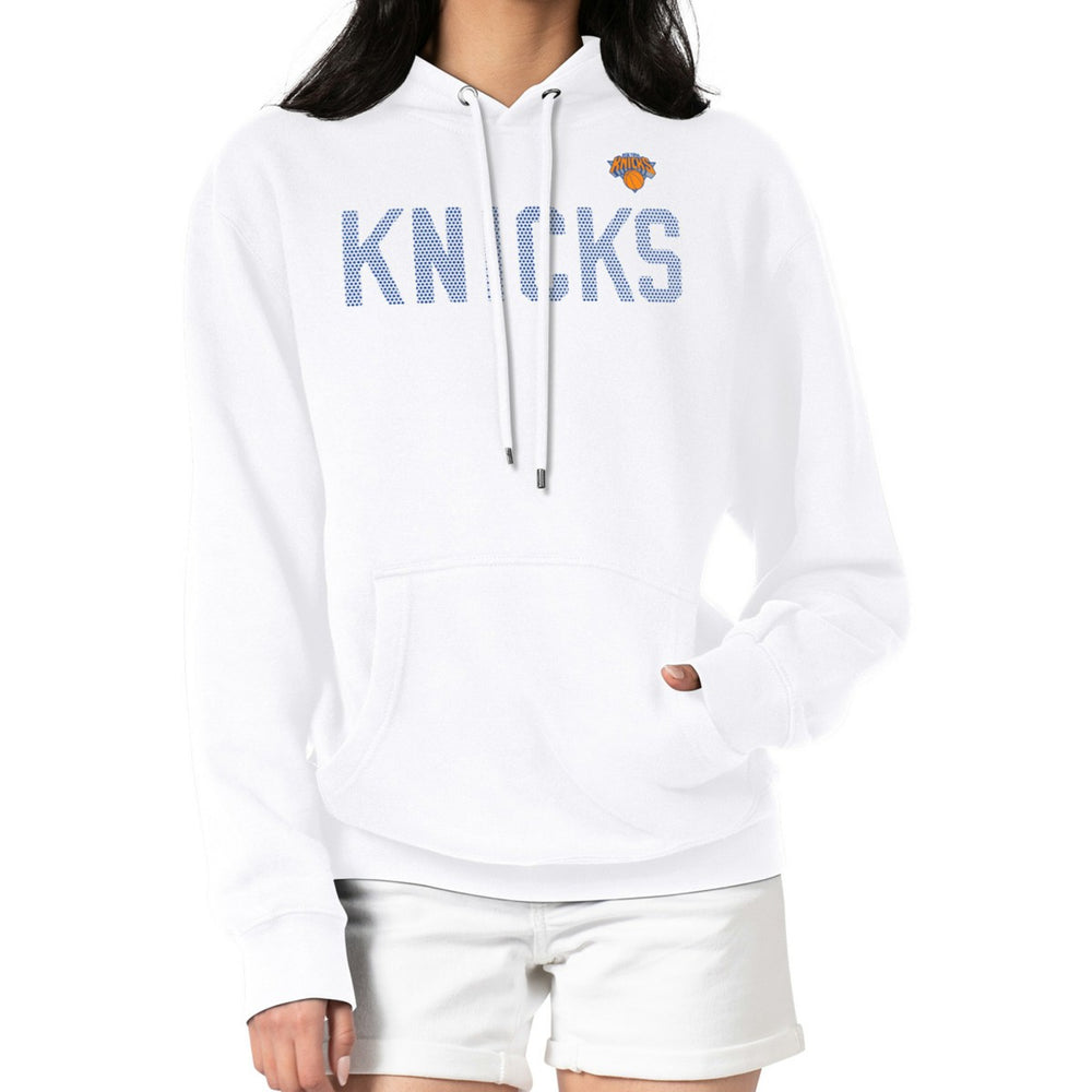 NBA - New York Knicks G-III 4Her by Carl Banks Women's Dot Print Pullover Hoodie - White