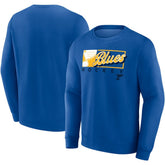 St. Louis Blues - Fanatics Focus Fleece Pullover Sweatshirt Blue