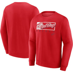 Detroit Red Wings - Fanatics Focus Fleece Pullover Sweatshirt Red