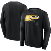 Boston Bruins Fanatics Focus Fleece Pullover Sweatshirt Black