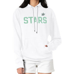 Dallas Stars - G-III 4Her by Carl Banks Women's Dot Print Pullover Hoodie White