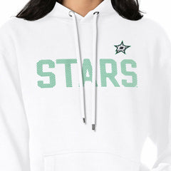 Dallas Stars - G-III 4Her by Carl Banks Women's Dot Print Pullover Hoodie White