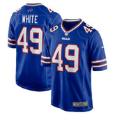 DaShaun White Buffalo Bills Team Game Jersey Royal - Nike