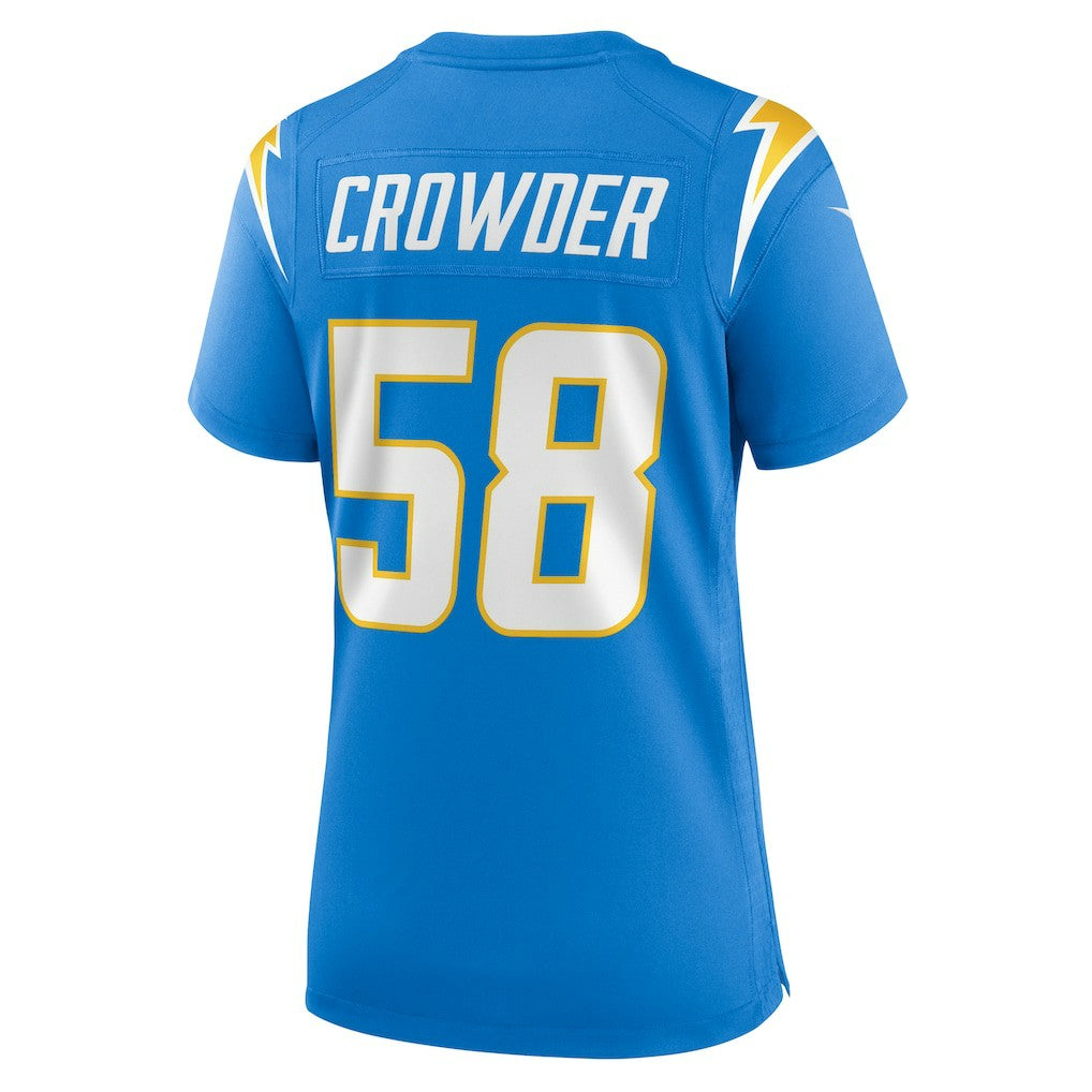 Tae Crowder Los Angeles Chargers Women's Team Game Jersey - Powder Blue | NFL Jerseys