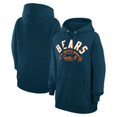 Chicago Bears Starter Unisex Half Ball Team Fleece Pullover Hoodie Navy - NFL