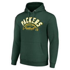 Green Bay Packers Starter Unisex Half Ball Team Fleece Pullover Hoodie Green - NFL
