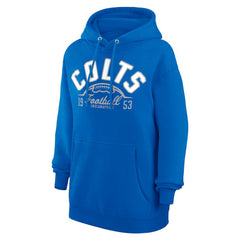 Indianapolis Colts Starter Unisex Half Ball Team Fleece Pullover Hoodie Royal - NFL
