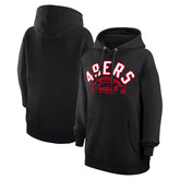 San Francisco 49ers Starter Unisex Half Ball Team Fleece Pullover Hoodie Black - NFL