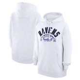 Baltimore Ravens Starter Unisex Half Ball Team Fleece Pullover Hoodie White - NFL