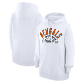 Cincinnati Bengals Starter Unisex Half Ball Team Fleece Pullover Hoodie White - NFL