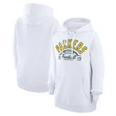 Green Bay Packers Starter Unisex Half Ball Team Fleece Pullover Hoodie White - NFL