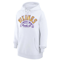 Minnesota Vikings Starter Unisex Half Ball Team Fleece Pullover Hoodie White - NFL