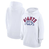 New York Giants Starter Unisex Half Ball Team Fleece Pullover Hoodie White - NFL