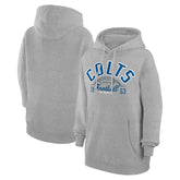 Indianapolis Colts Starter Unisex Half Ball Team Fleece Pullover Hoodie Heather Gray - NFL