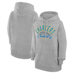 Los Angeles Chargers Starter Unisex Half Ball Team Fleece Pullover Hoodie Heather Gray - NFL