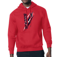 Houston Texans Starter Unisex Color Scratch Fleece Pullover Hoodie Red - NFL