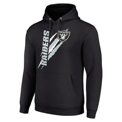 Las Vegas Raiders Starter Unisex Color Scratch Fleece Pullover Hoodie Black - NFL