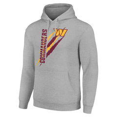 Washington Commanders Starter Unisex Color Scratch Fleece Pullover Hoodie Heather Gray - NFL