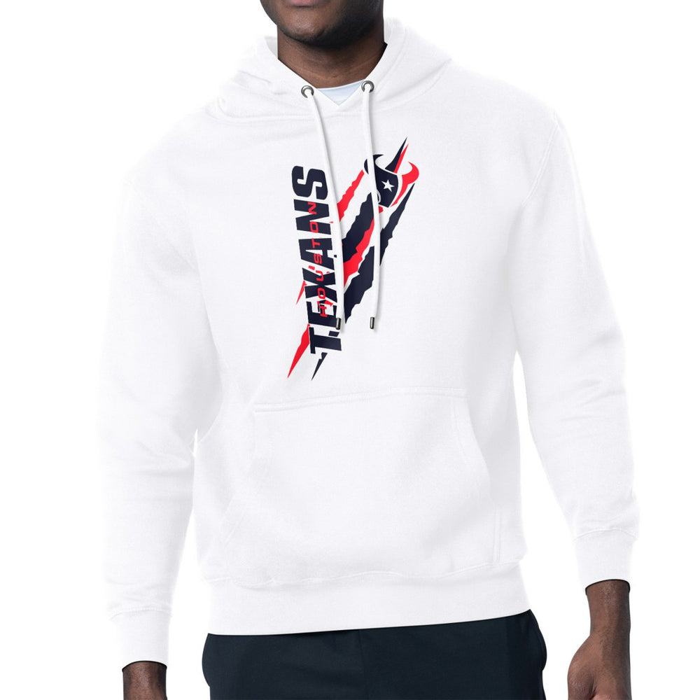 Houston Texans Starter Unisex Color Scratch Fleece Pullover Hoodie White - NFL