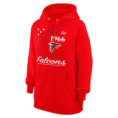 Atlanta Falcons Starter Unisex Arch Team Fleece Pullover Hoodie Red - NFL