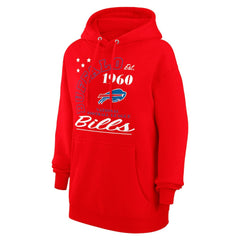 Buffalo Bills Starter Unisex Arch Team Fleece Pullover Hoodie Red - NFL