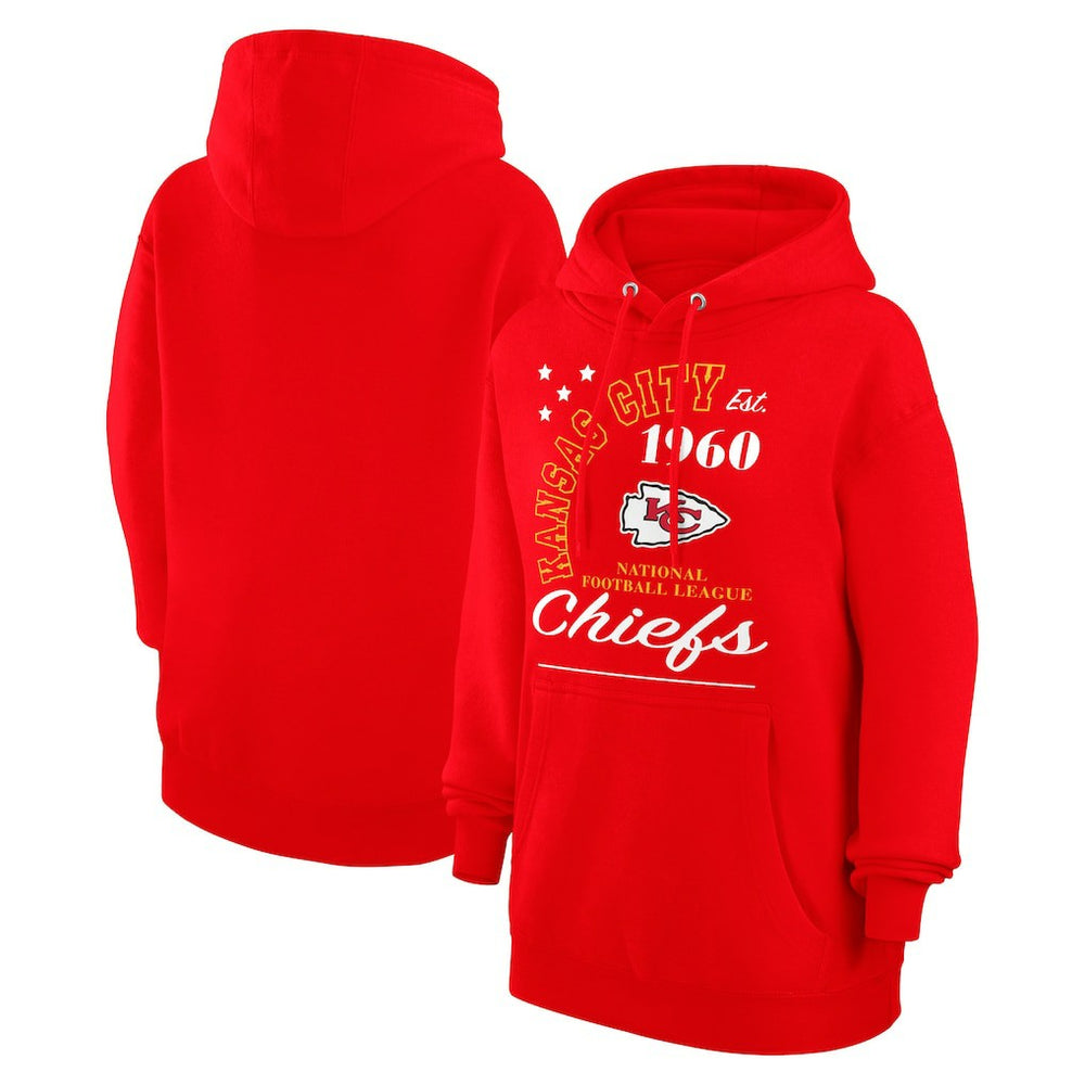 Kansas City Chiefs Starter Unisex Arch Team Fleece Pullover Hoodie Red - NFL