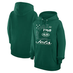 New York Jets Starter Unisex Arch Team Fleece Pullover Hoodie Green - NFL