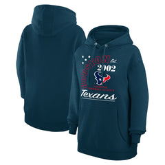 Houston Texans Starter Unisex Arch Team Fleece Pullover Hoodie Navy - NFL